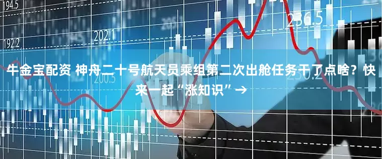 牛金宝配资 神舟二十号航天员乘组第二次出舱任务干了点啥？快来一起“涨知识”→